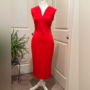 NY&Co. Red sleek stretch dress